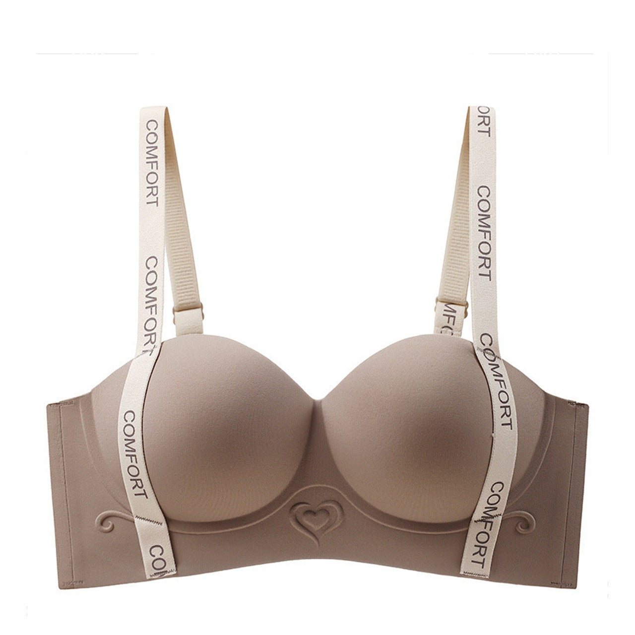 Padded Solid Color Push-up Bra for Women
