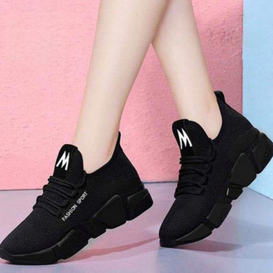 Korean Style Block Multicolor Pattern Casual Sports Shoes for Women
