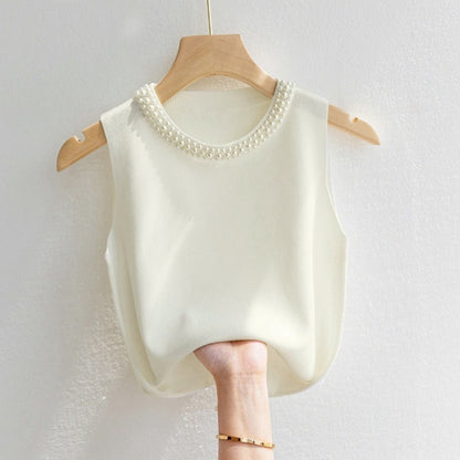 Korean Fashion Vest Knitted Top For Girls