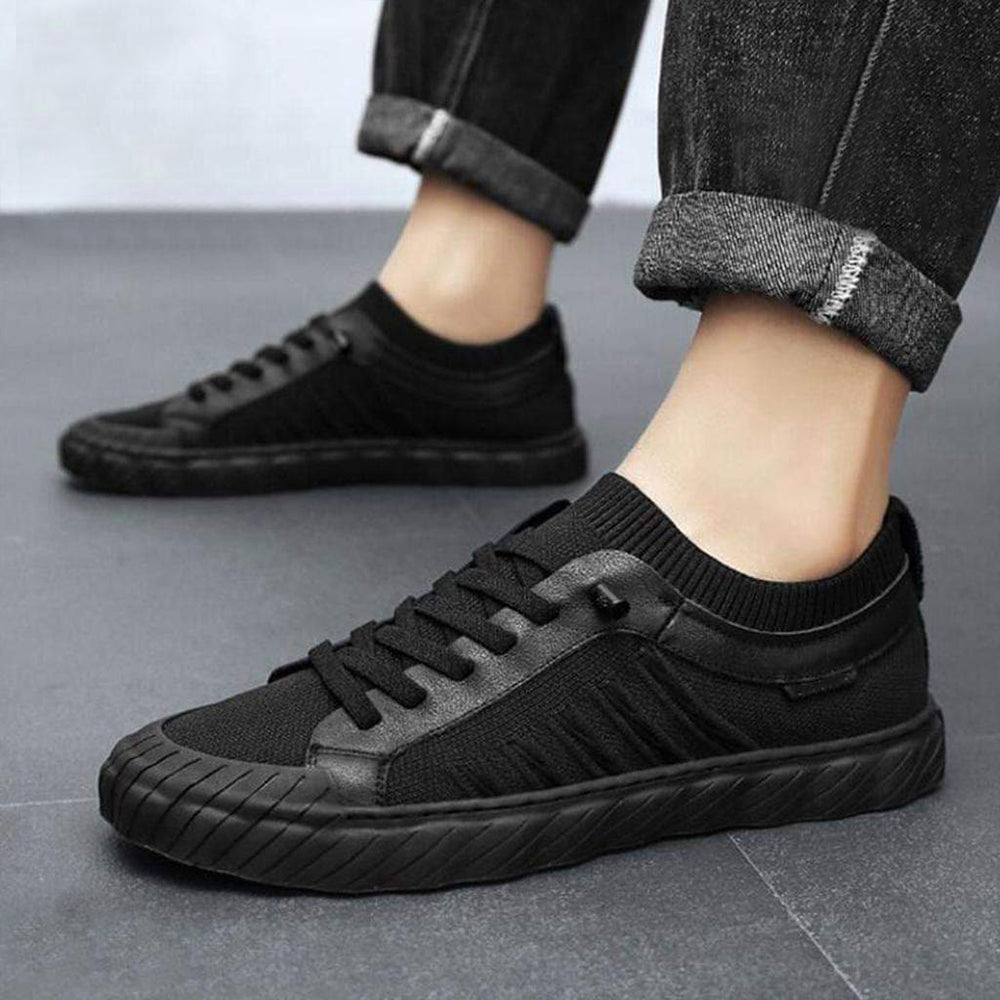 Unique Fashion Round Toe Breathable Lace Up Walking Casual Shoes for Men