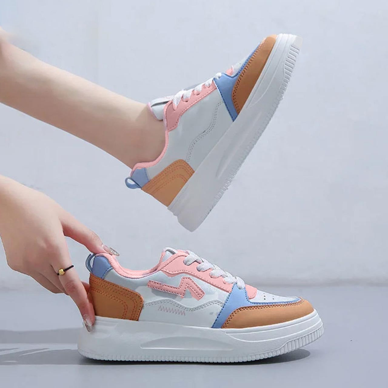 Colorful Thick Sole Fashion Sneakers for Women