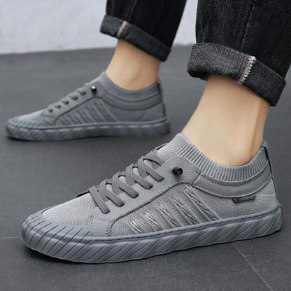 Unique Fashion Round Toe Breathable Lace Up Walking Casual Shoes for Men