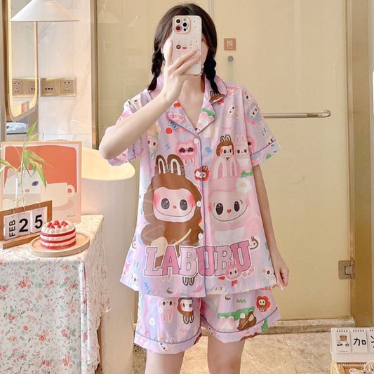 Anime Cartoon Printed Fashion Pajama for Women