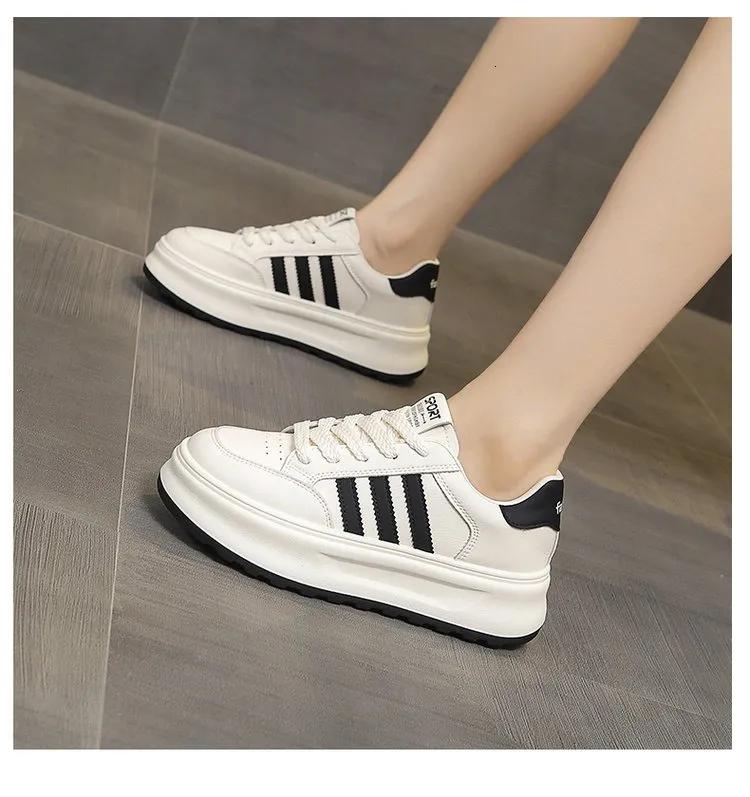 Thick Sole Lace Up Sneaker Shoes for Women