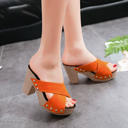 Chunky Heel Fashion Wedge Fashion Sandals for Women