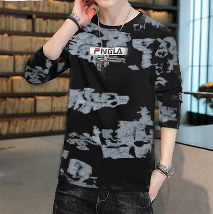 Graphic Printed Style Round Neck T-shirt for Men