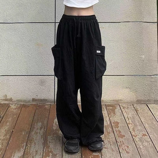 Korean Streetwear Fashion Cargo Pants for Women