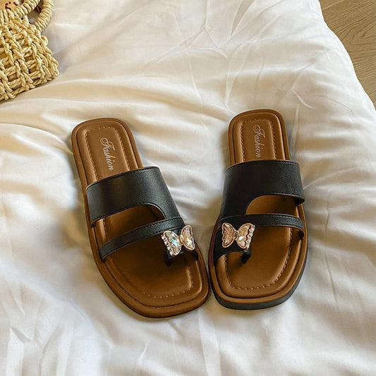 Butterfly Fashion Slip On Sandals for Women