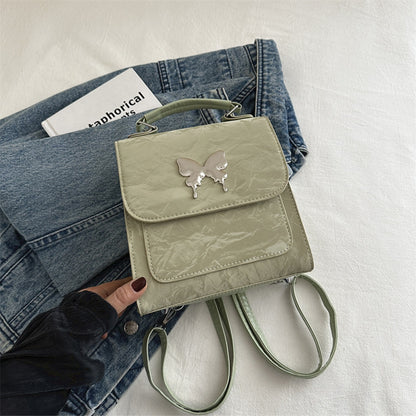 Butterfly Pattern Minimal Backpack Bag for Women