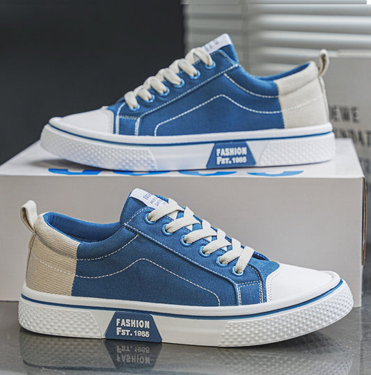 Casual Fashion Lace Up Canvas Sneakers for Men