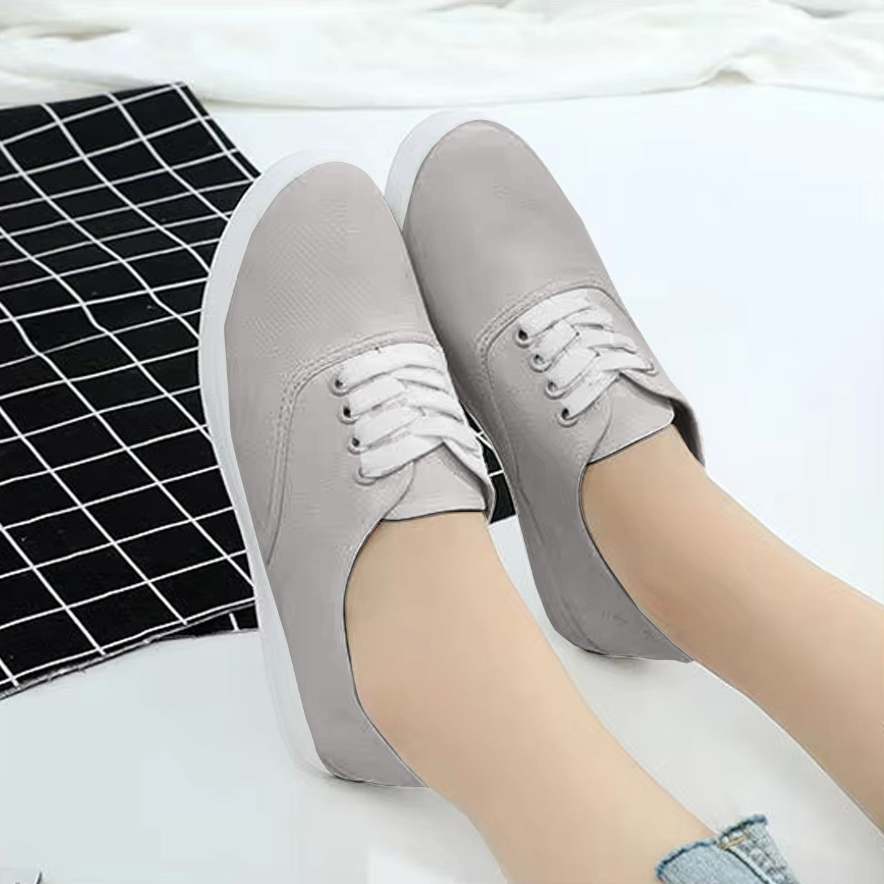Office Autumn Fashion Solid Sneaker Shoes for Women