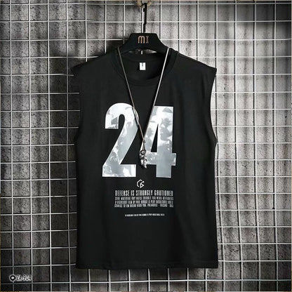 Sleeveless Vest Fashion Sports Style T-shirt for Men