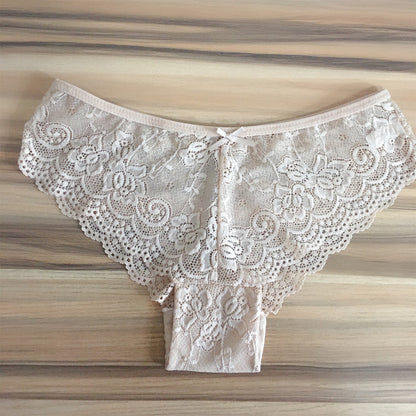 Solid Color Low Waist Cotton Sexy Lingerie Underwear for Girls