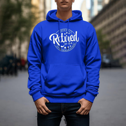 Retro Printed Fashion Solid Color Full Sleeve Winter Hoodies for Men