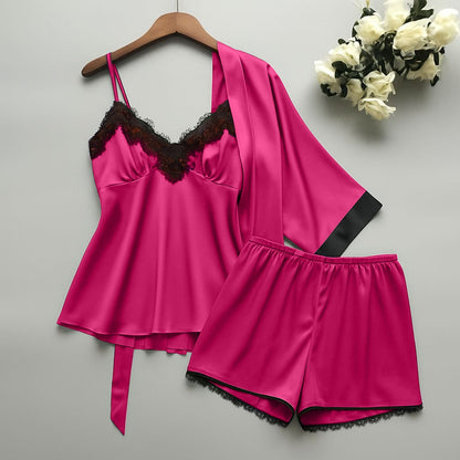 Solid Pyjama Night sleepe Wear Set for Ladies
