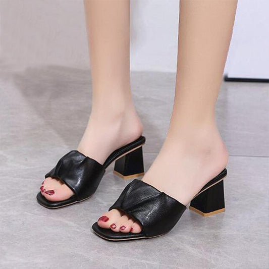 Beige Spring Block Heel Fashion Casual Party Wear Sandals for Women