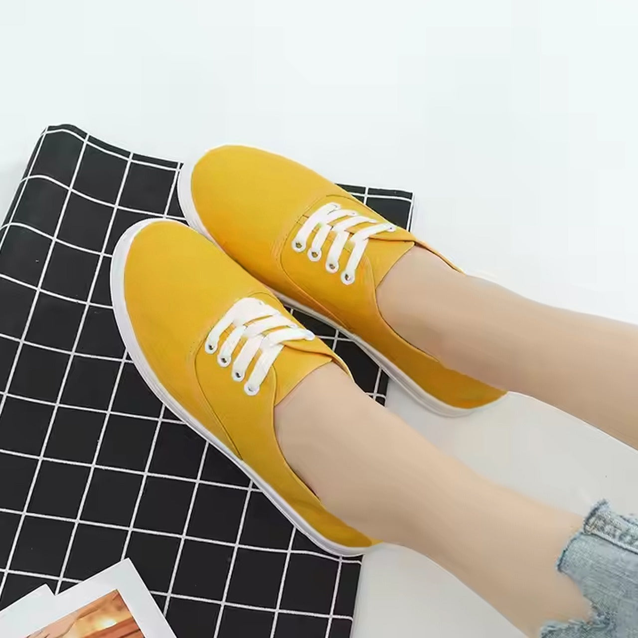 Office Autumn Fashion Solid Sneaker Shoes for Women