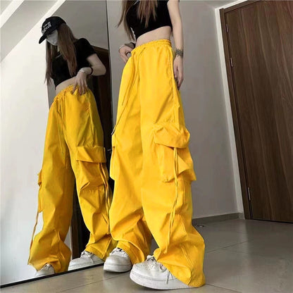 Long High Waisted Cargo Pants for Women