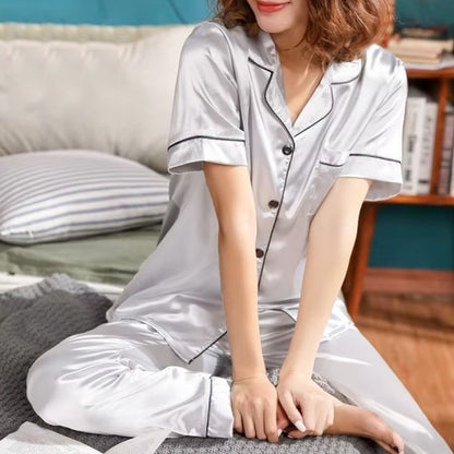 Latest Night Comfy Silk Pajama Pant & Top for Women