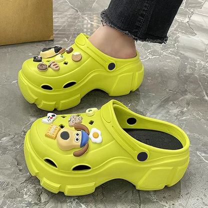 Platform Hole Fashion Clogs Sandals for Women