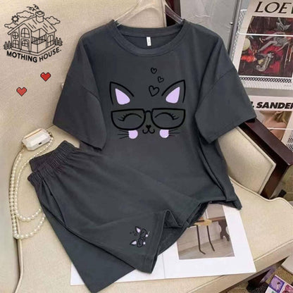 Eye Design Fashion T-shirt & Shorts for Women