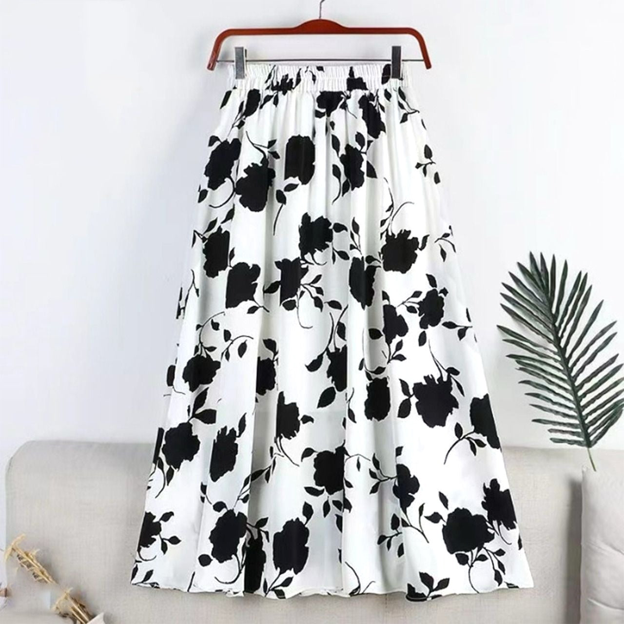 Retro Fashion Long A line Skirt for Women