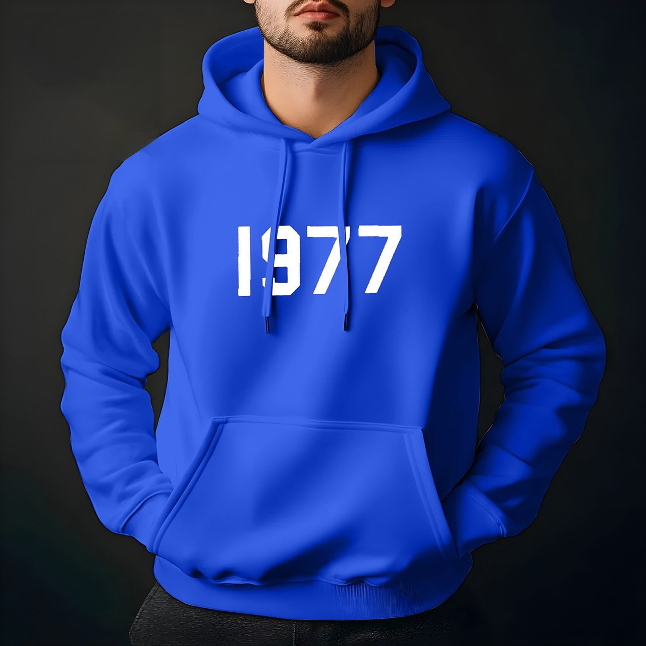 Latest Fashion 1977 Printed Full Sleeve Hoodies for Men