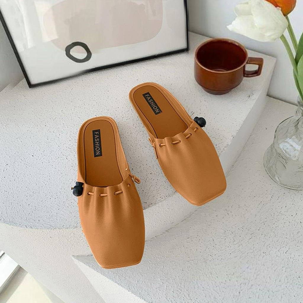 Slip On Square Toe Fashion Comfortable Mules for Women