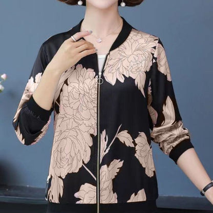 Latest Fashion Solid/Graphic Pattern Style 3/4 Sleeve Jacket for Women