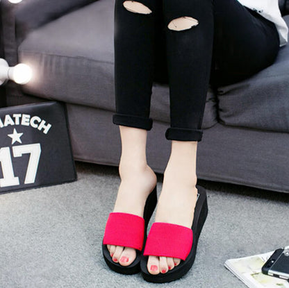 New Slip On Wedge Style Casual Slipper Sandals for Women