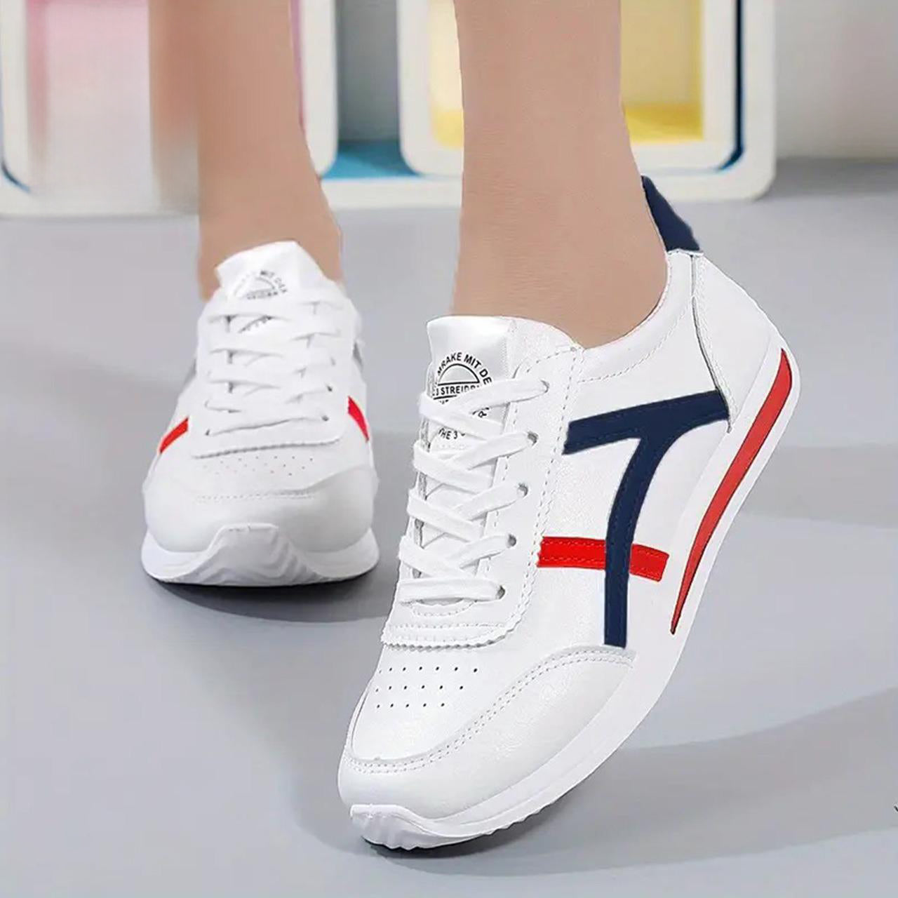 Low Top Lace Up Casual Breathable Sports Shoes for Women