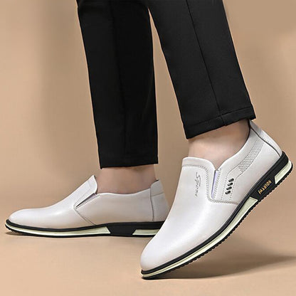 Summer Style Luxury Leather Slip On Shoes for Men