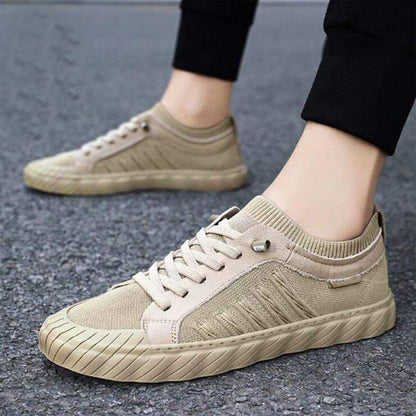 Unique Fashion Round Toe Breathable Lace Up Walking Casual Shoes for Men