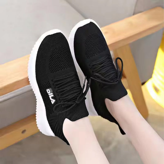 New Thick Sole Solid Color Casual Sneaker Shoes for Women