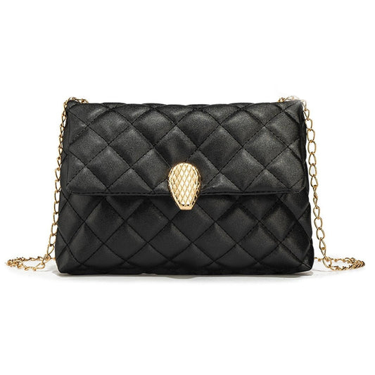 Quilted Pattern Minimal Hand Shoulder Bag for Women