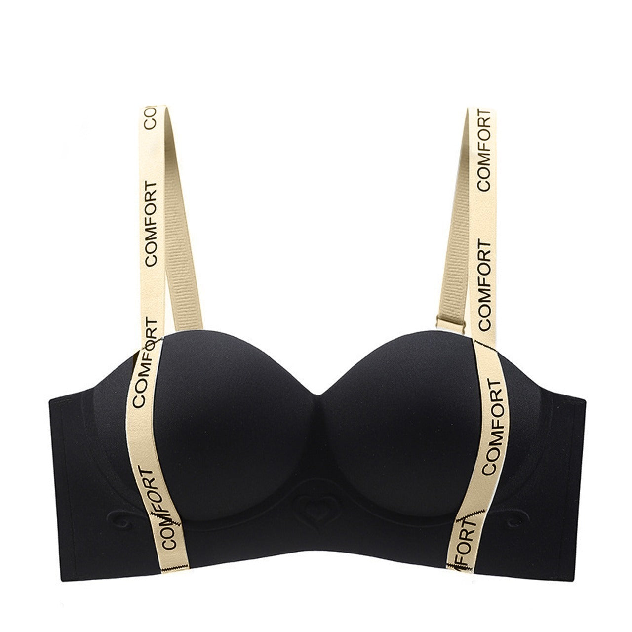 Padded Solid Color Push-up Bra for Women
