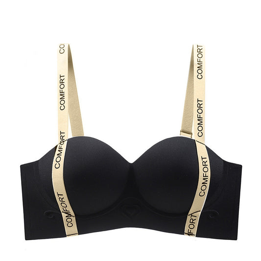 Padded Solid Color Push-up Bra for Women