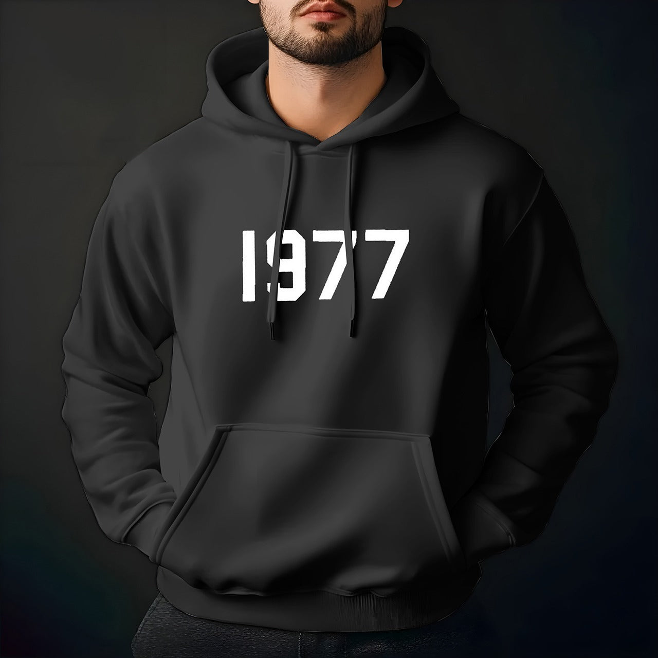 Latest Fashion 1977 Printed Full Sleeve Hoodies for Men