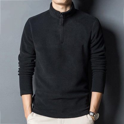 Latest Solid Color Style Neckline Slim Fit Sweatshirt for Men