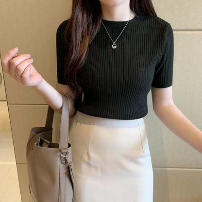 Korean Fashion Solid Color Vest Top for Women