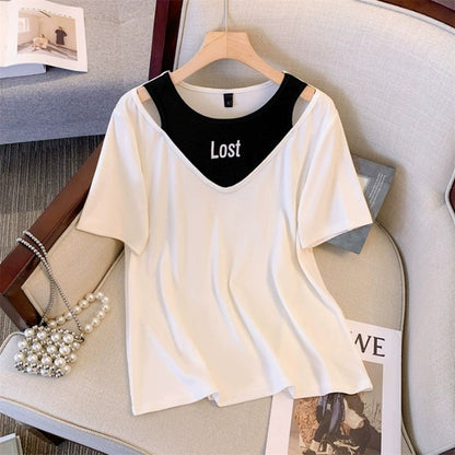 Solid Color Fashion Casual Comfy Top for Ladies