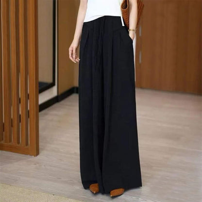 New Solid Color Fashion Wide Leg Pant for Women