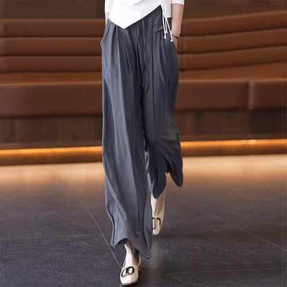 New Solid Color Fashion Wide Leg Pant for Women