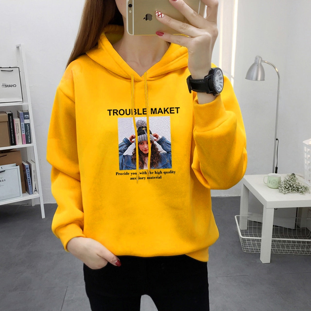 Graphic Printed Fashion Long Sleeve Winter Hoodies for Women