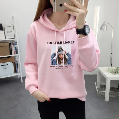 Graphic Printed Fashion Long Sleeve Winter Hoodies for Women