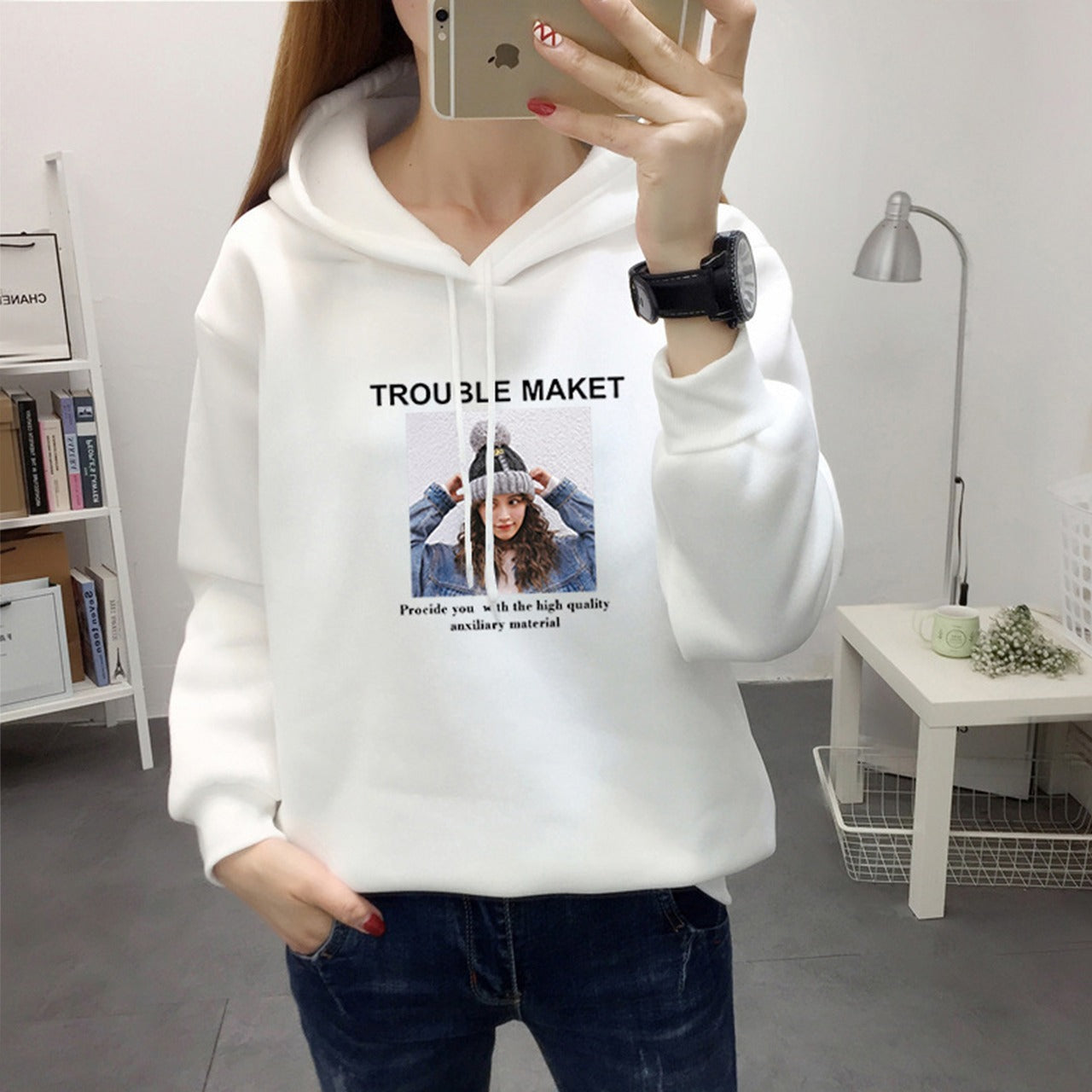 Graphic Printed Fashion Long Sleeve Winter Hoodies for Women