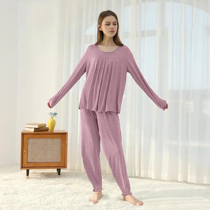 Long Sleeve Casual Summer Bamboo Loungewear Pajama