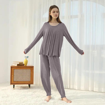 Long Sleeve Casual Summer Bamboo Loungewear Pajama