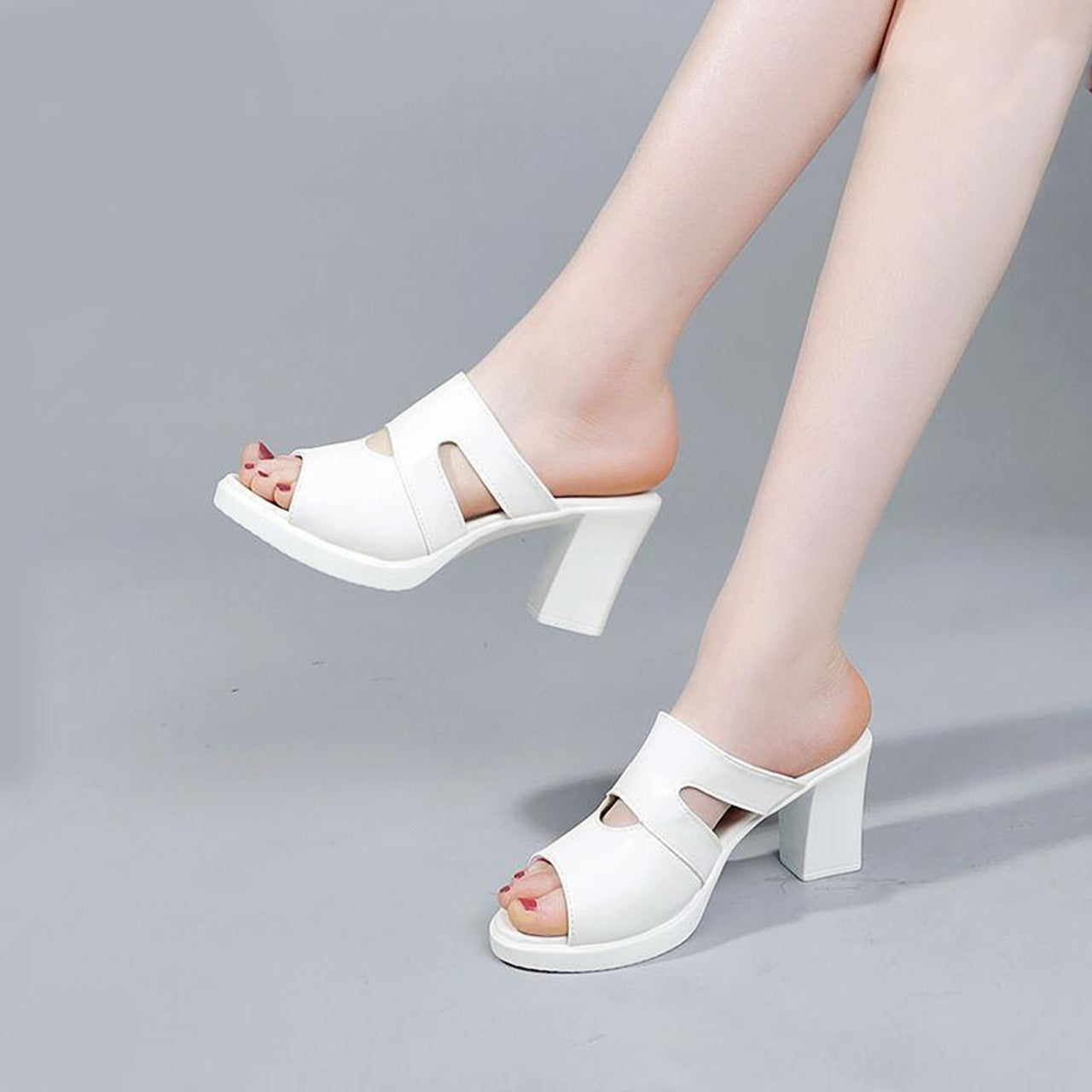 New Fish Mouth Fashion Casual Summer Solid Color Sandals for Women