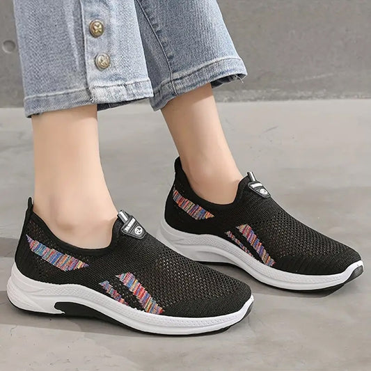 Korean Edition Casual Solid Mesh Women Sneaker Shoes